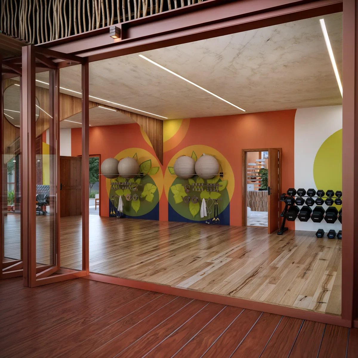 Soul Spa — Espaço de práticas corporais, com fachada inteiramente retrátil